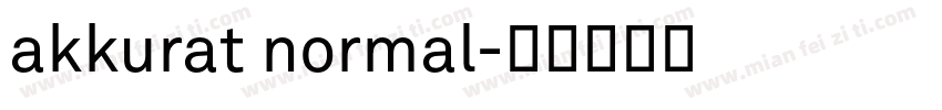 akkurat normal字体转换